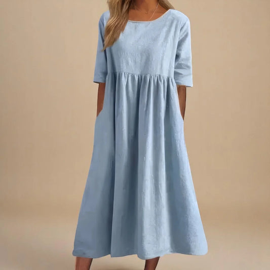 Miranda | Classic Mid Sleeve Dress 0