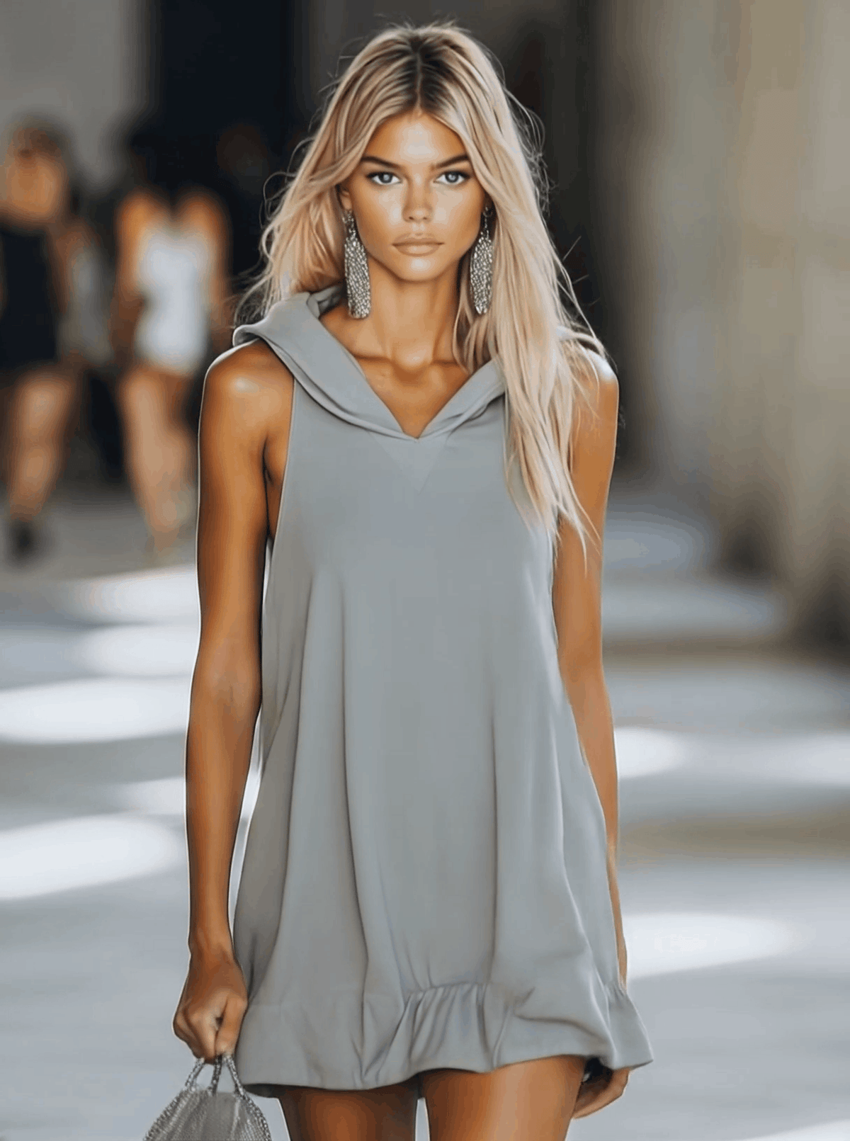 Myra | Sleeveless Hooded Mini Dress 2