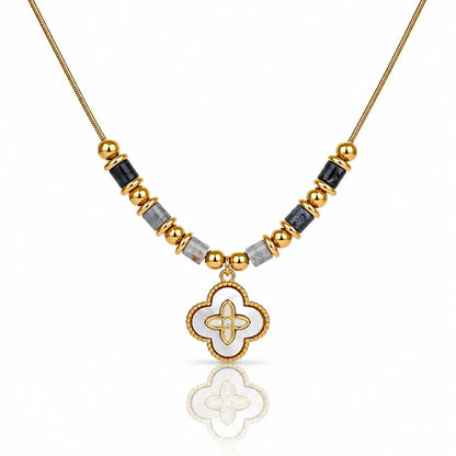 Mystic Clover Necklace - 18K Gold Plated 0