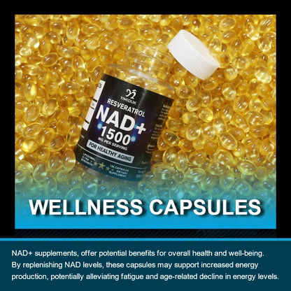 NAD Supplement - Liposomal NAD+ Capsules with Resveratrol, Support Cellular Health, Stamina & Healthy Aging 5
