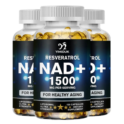 NAD Supplement - Liposomal NAD+ Capsules with Resveratrol, Support Cellular Health, Stamina & Healthy Aging 6