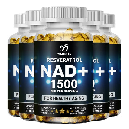 NAD Supplement - Liposomal NAD+ Capsules with Resveratrol, Support Cellular Health, Stamina & Healthy Aging 7