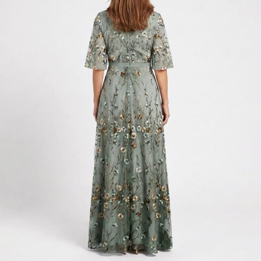 Nadia | Floral V-Neck Maxi Dress 1
