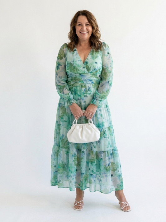 Naomi | Women's V Neck Floral Maxi Dress 2