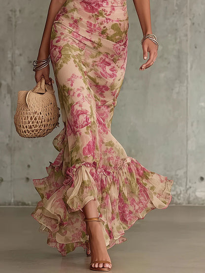 Natasha | Floral Mock Neck Maxi Dress 2