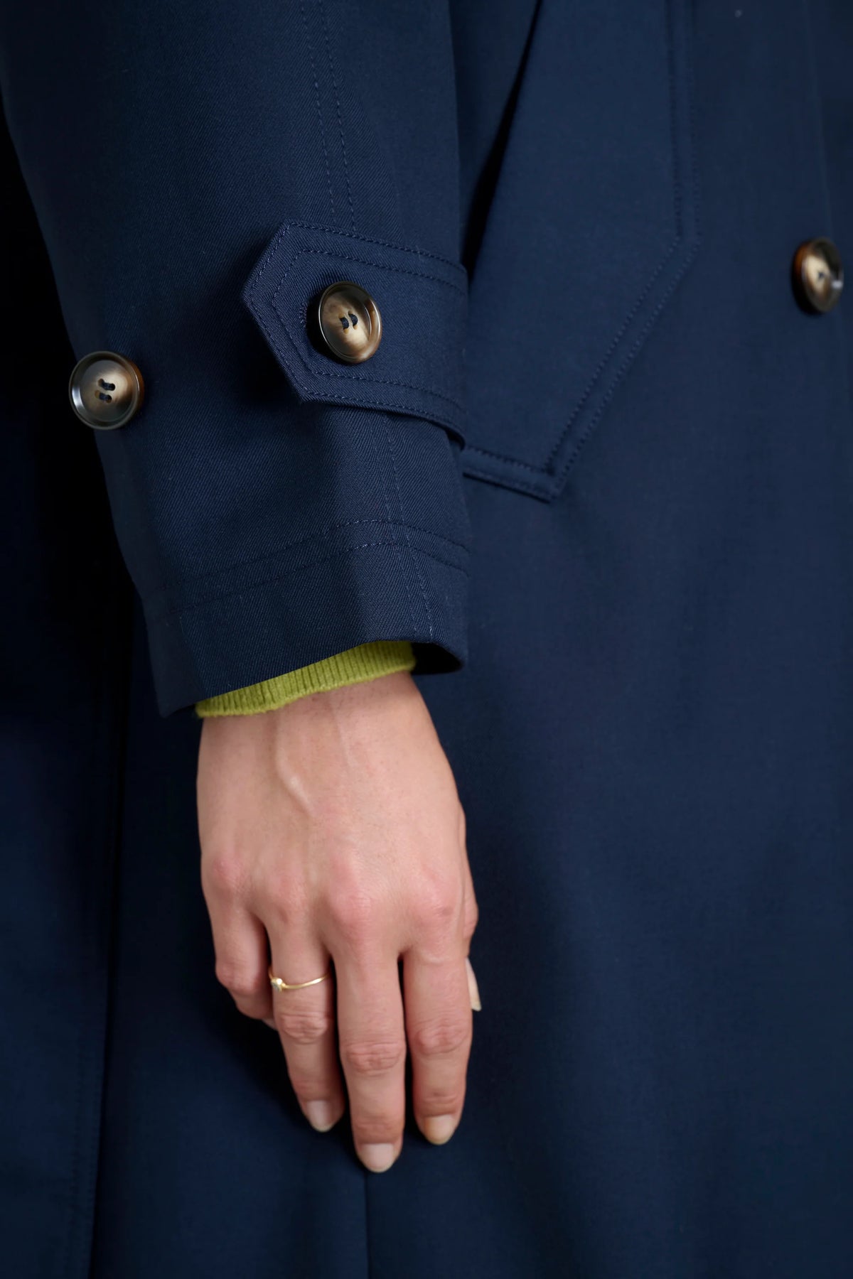Navy trench coat 3