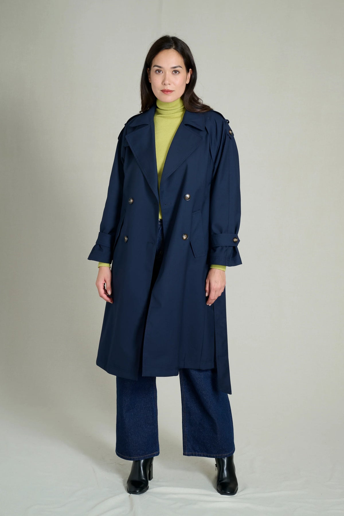 Navy trench coat 5