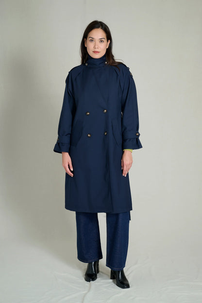 Navy trench coat 6