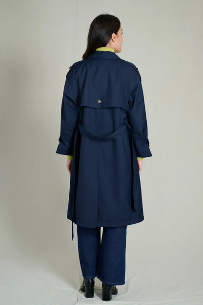 Navy trench coat 7