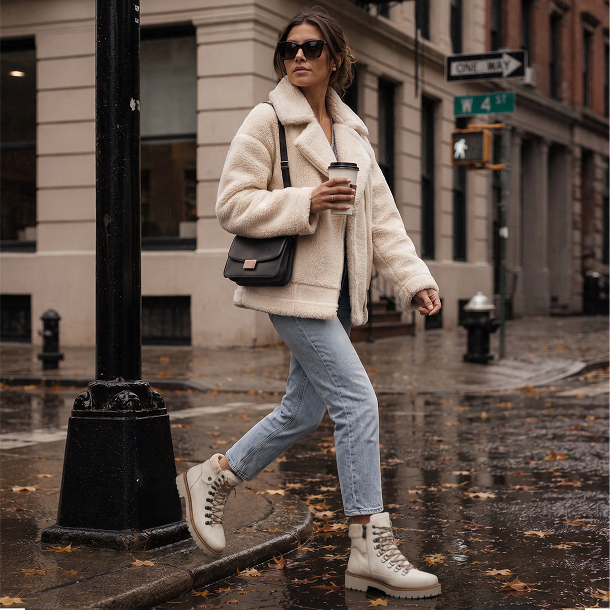 Nerina Snow Boots Women | Leather, Faux Fur Lined, Lace-Up Design 1