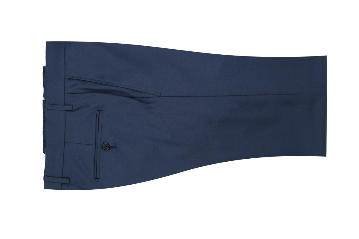 New Blue Classic Flat Front Dress Pant 0
