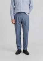 New Sky Chambray Linen Suit Pant 0