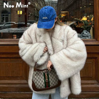 Nexa Gradient Faux Fur Coat | Oversized, Thick Winter Coat for Women 0