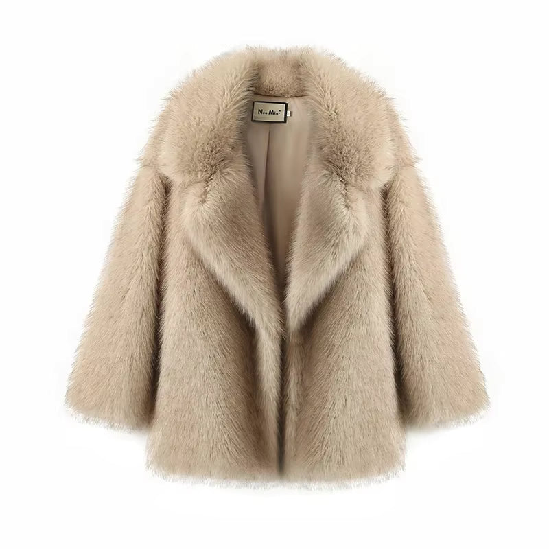 Nexa Gradient Faux Fur Coat | Oversized, Thick Winter Coat for Women 6