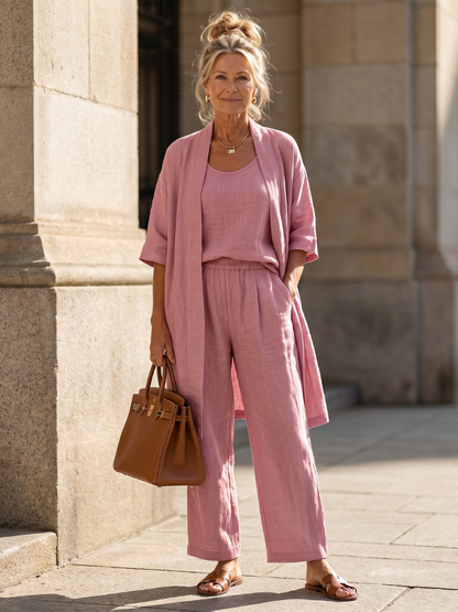 Nina | Cropped Loungewear Set 0