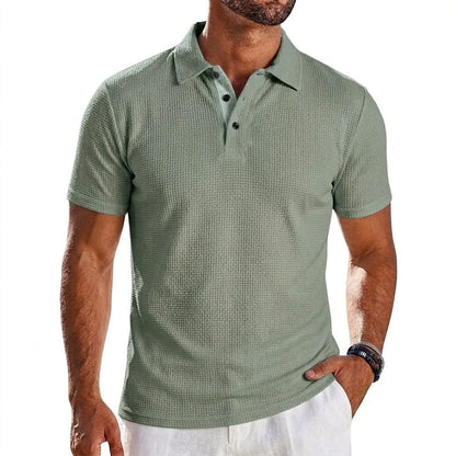 Noah | Waffle Texture Short Sleeve Polo 2