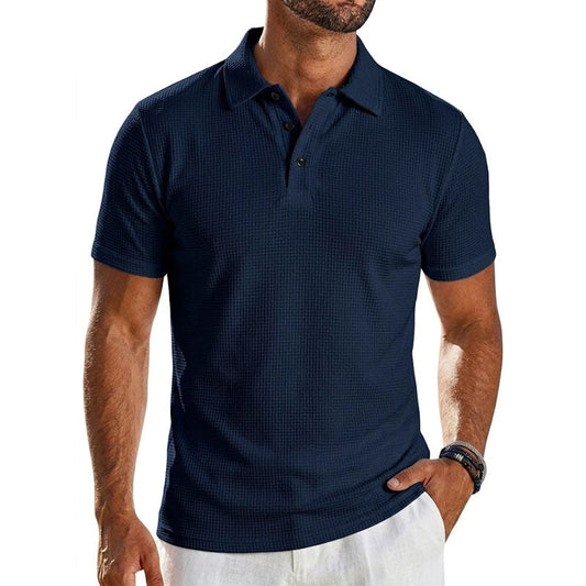 Noah | Waffle Texture Short Sleeve Polo 3