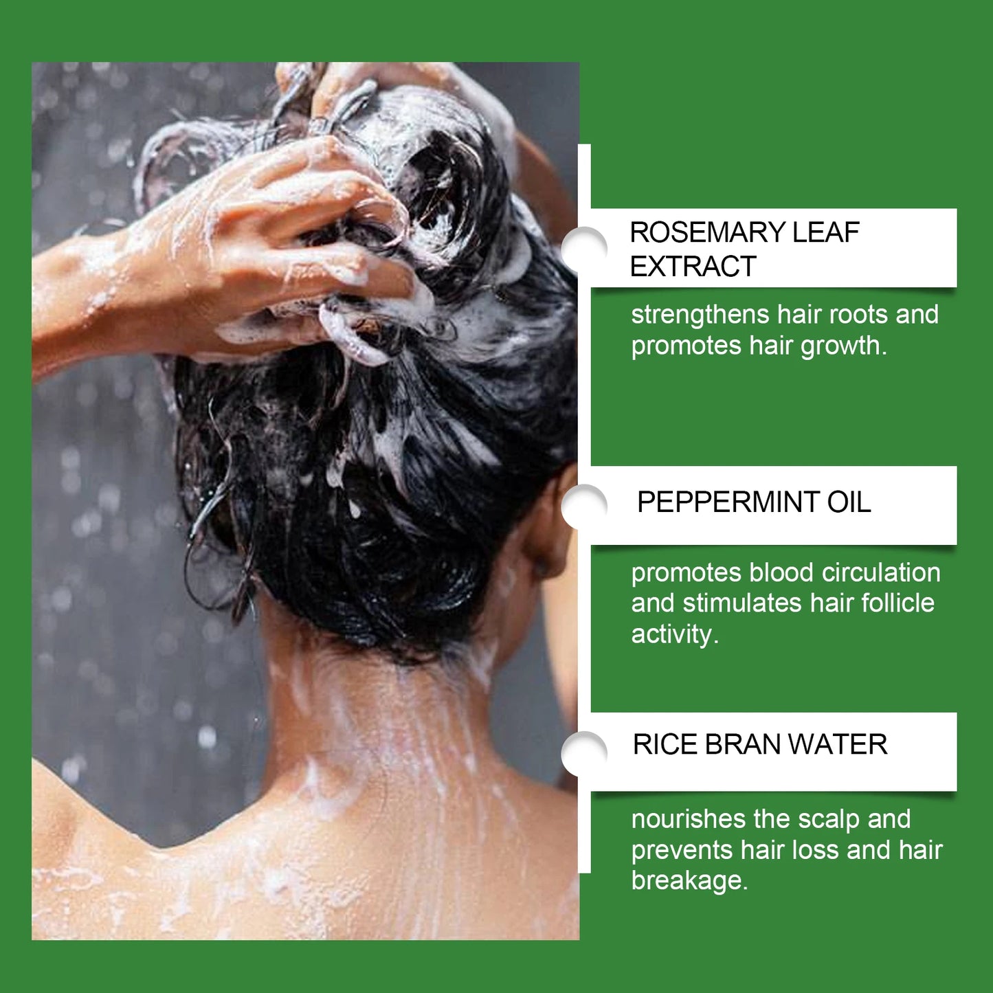 Nourish & Grow | Rosemary Hair Growth Spray with Rice Water for Hydration and Thickness 2