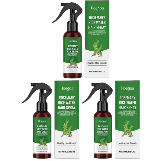 Nourish & Grow | Rosemary Hair Growth Spray with Rice Water for Hydration and Thickness 6