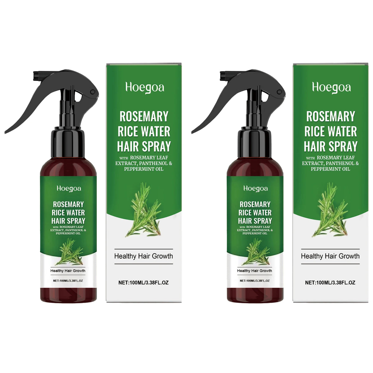 Nourish & Grow | Rosemary Hair Growth Spray with Rice Water for Hydration and Thickness 8