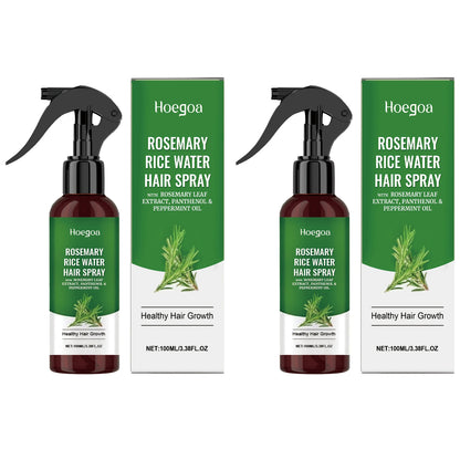 Nourish & Grow | Rosemary Hair Growth Spray with Rice Water for Hydration and Thickness 8
