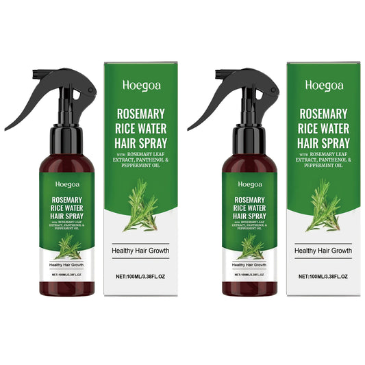 Nourish & Grow | Rosemary Hair Growth Spray with Rice Water for Hydration and Thickness 8