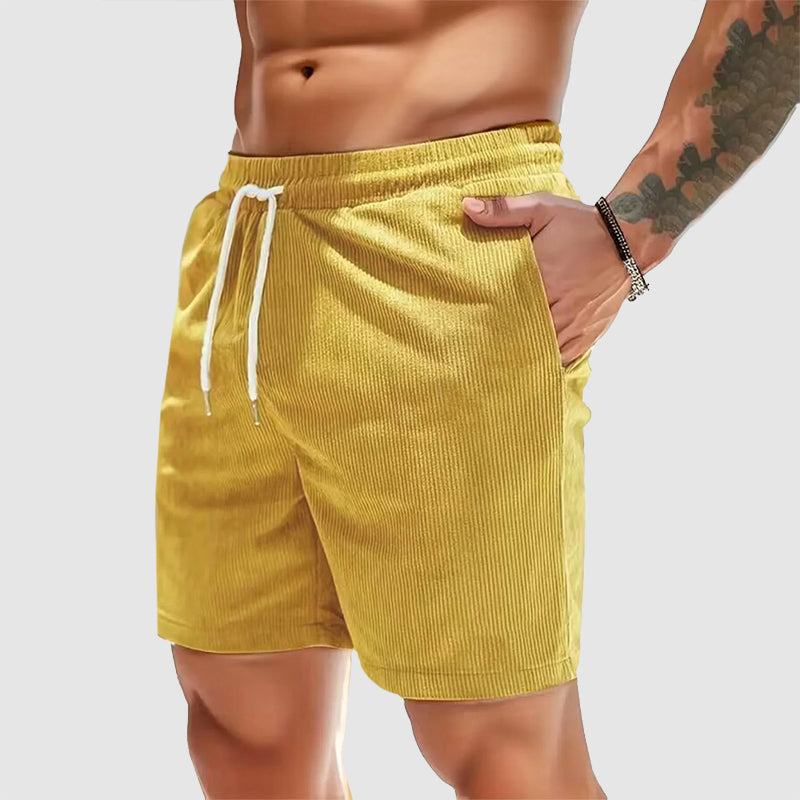 Oliver | Elastic Waist Corduroy Casual Shorts 0