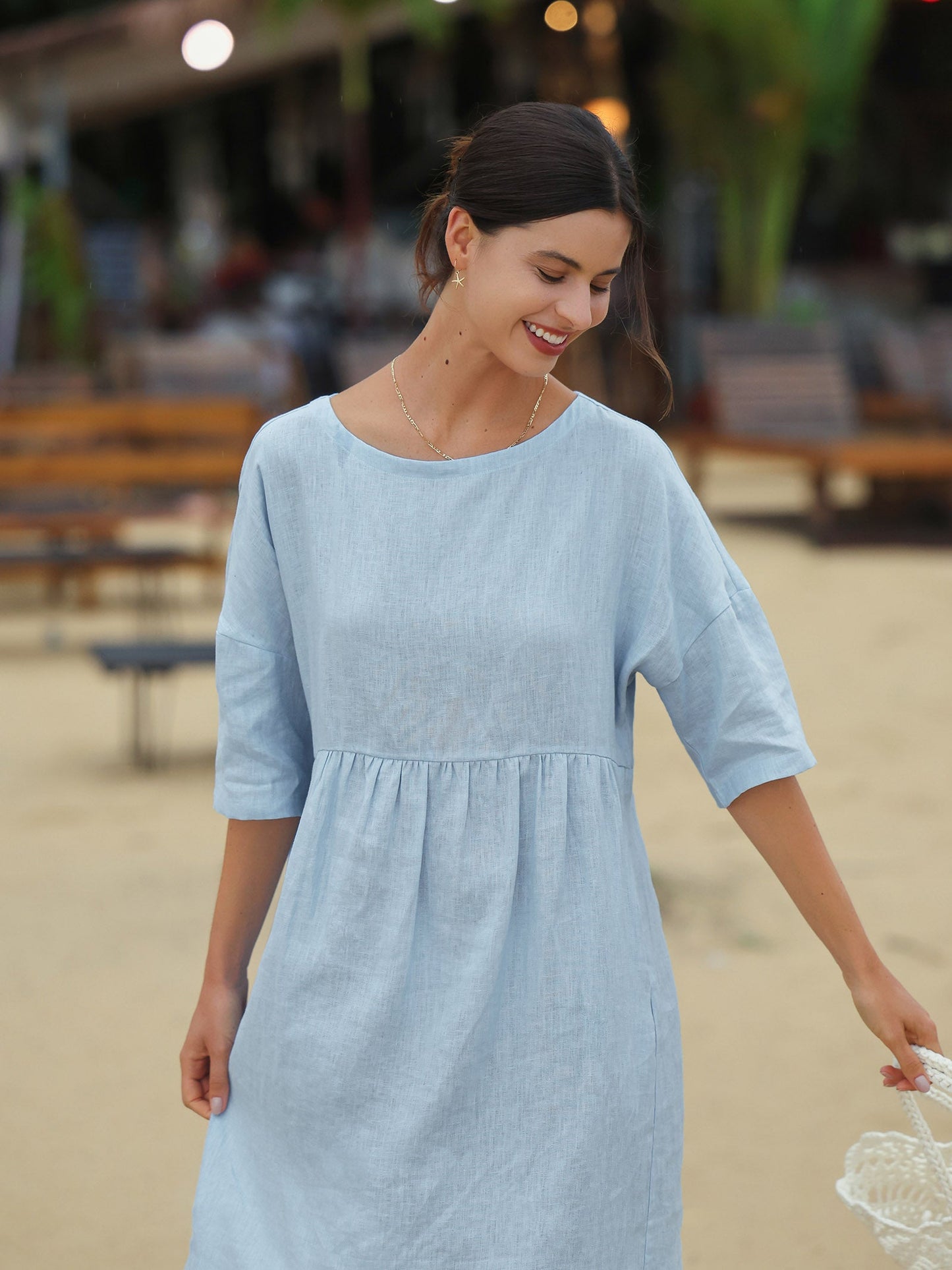 Olivia | Elegant Lightweight A-Line Summer Dress for Wedding Guests 3