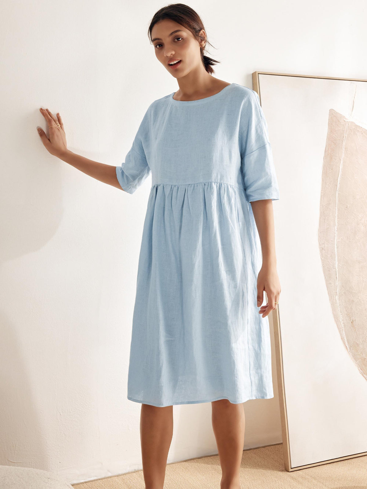 Olivia | Elegant Lightweight A-Line Summer Dress for Wedding Guests 7