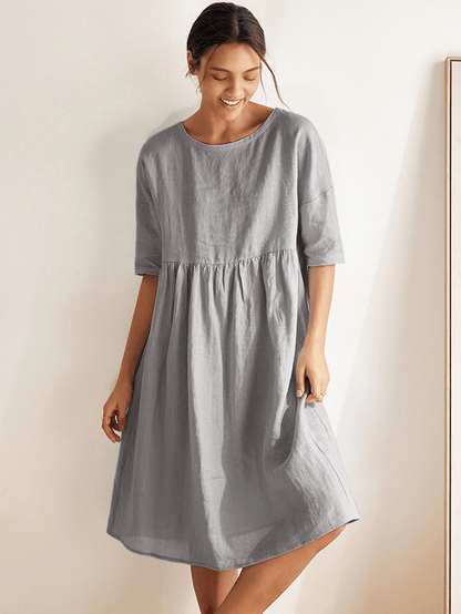 Olivia | Elegant Lightweight A-Line Summer Dress for Wedding Guests 9