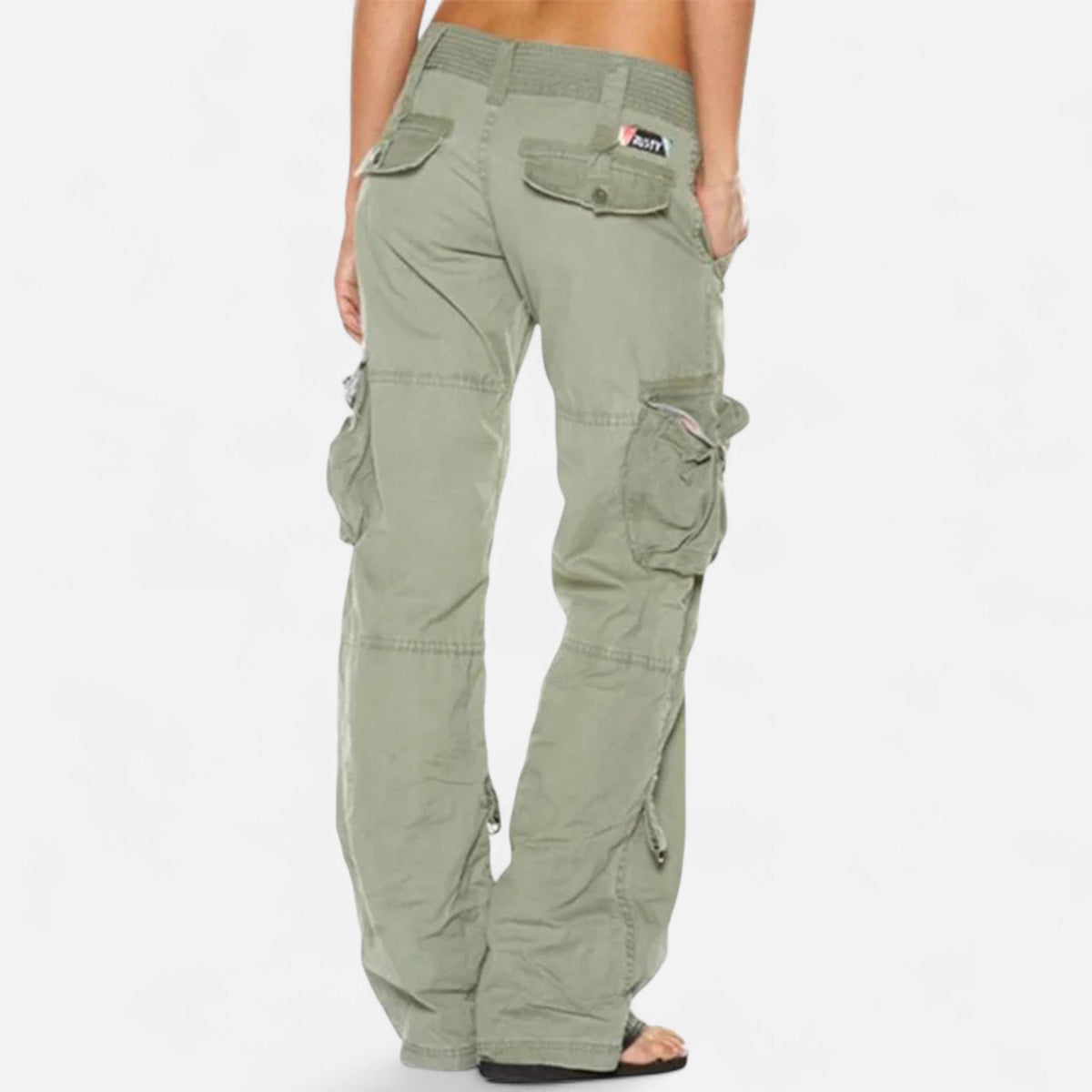 Olivia | Relaxed Black Cargo Pants for Women 4