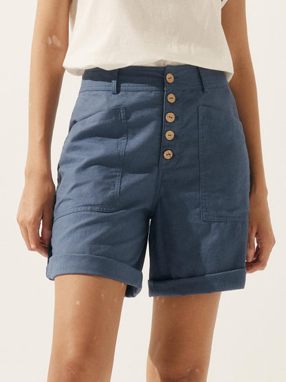 Olivia | Stylish Relaxed Linen Women's Shorts 9
