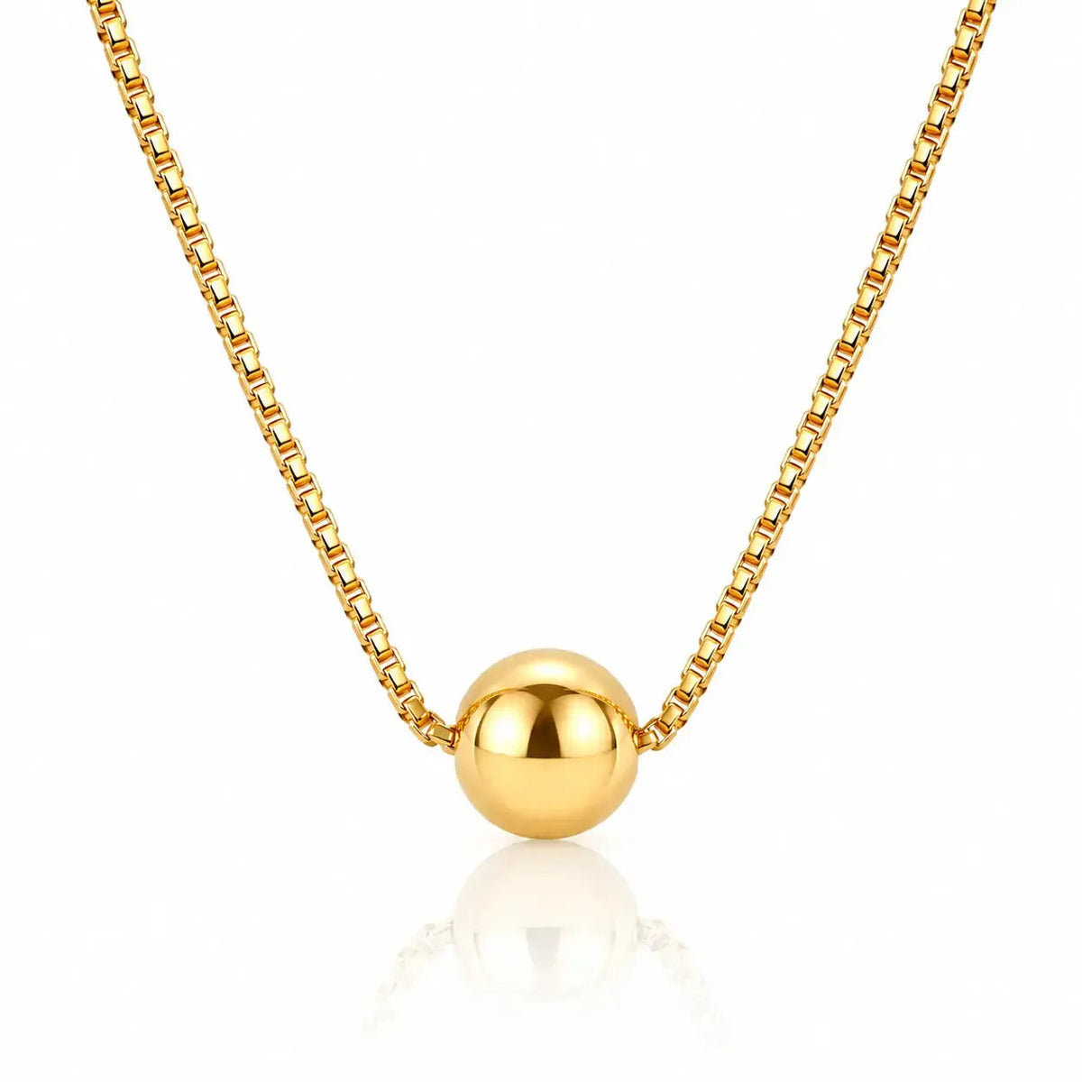Orbit Ball Pendant Necklace - 18K Gold Plated 0
