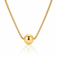 Orbit Ball Pendant Necklace - 18K Gold Plated 0