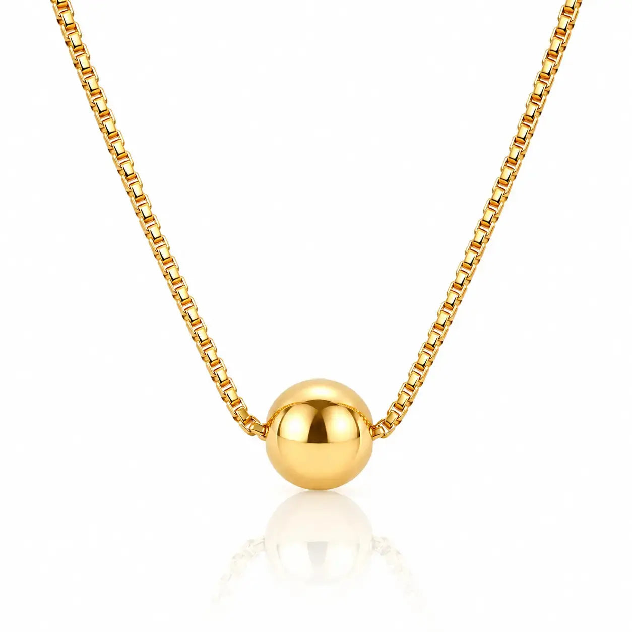 Orbit Ball Pendant Necklace - 18K Gold Plated 0