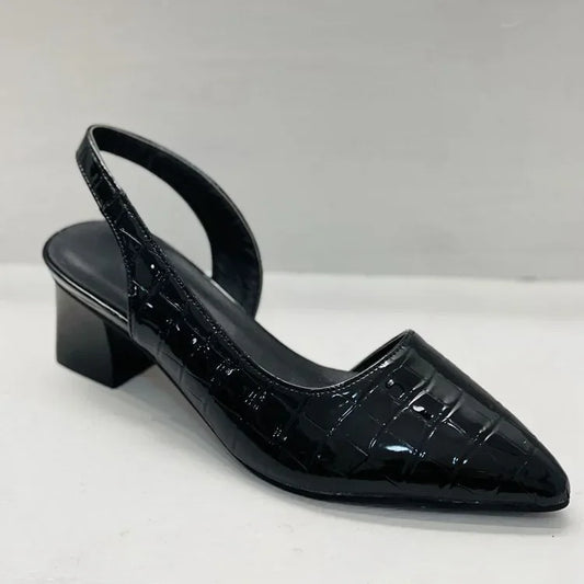 Orthopaedic Croco Brown Heels - Lara 2