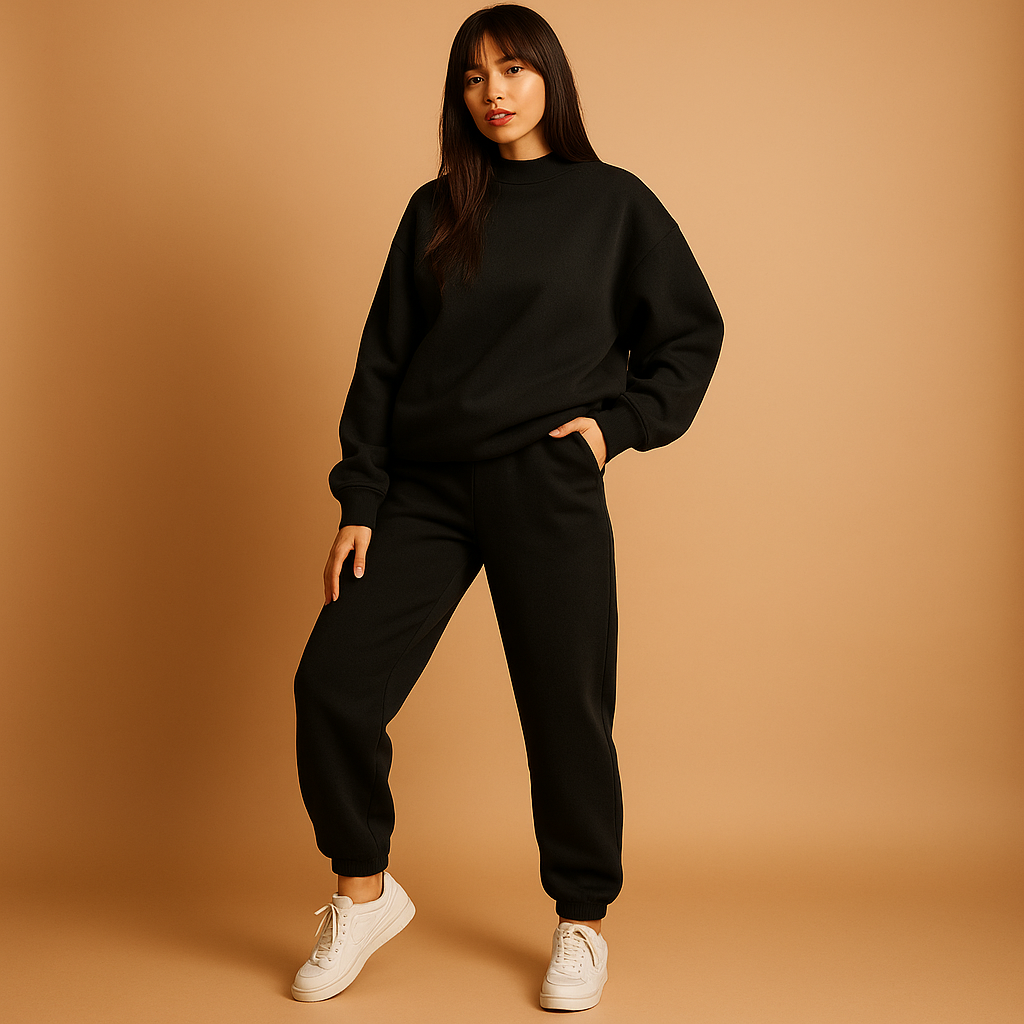 Oversized hoodie and jogger set for women | Hazel 2