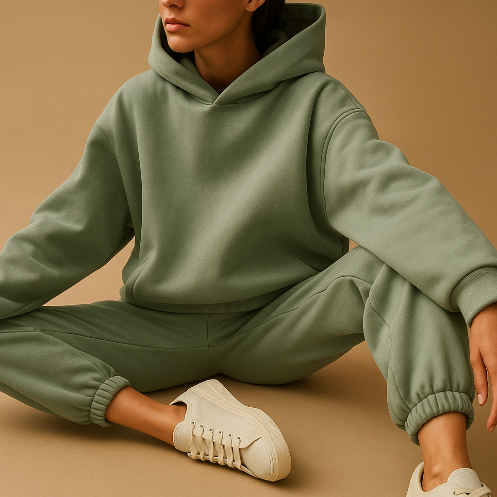 Oversized hoodie and jogger set for women | Hazel 4
