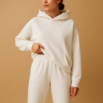 Oversized hoodie and jogger set for women | Hazel 8