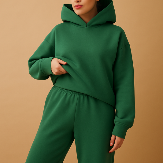 Oversized hoodie and jogger set for women | Hazel 9