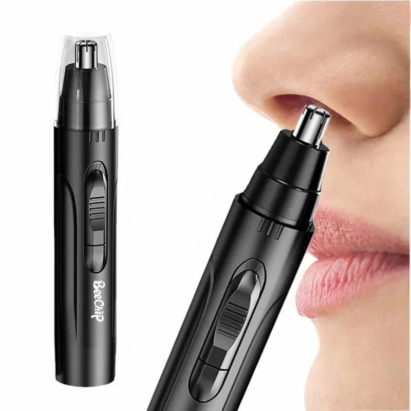 PROFESSIONAL PAINLESS NOSE & EAR HAIR TRIMMER FOR MEN AND WOMEN - RECHARGEABLE 0