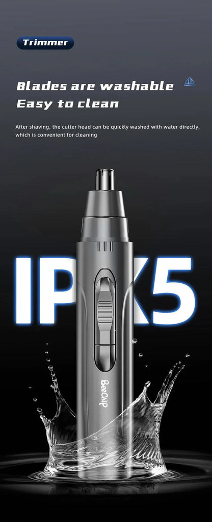 PROFESSIONAL PAINLESS NOSE & EAR HAIR TRIMMER FOR MEN AND WOMEN - RECHARGEABLE 5