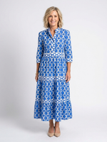 Paisley | Women's Chain Print Midi Dress 0