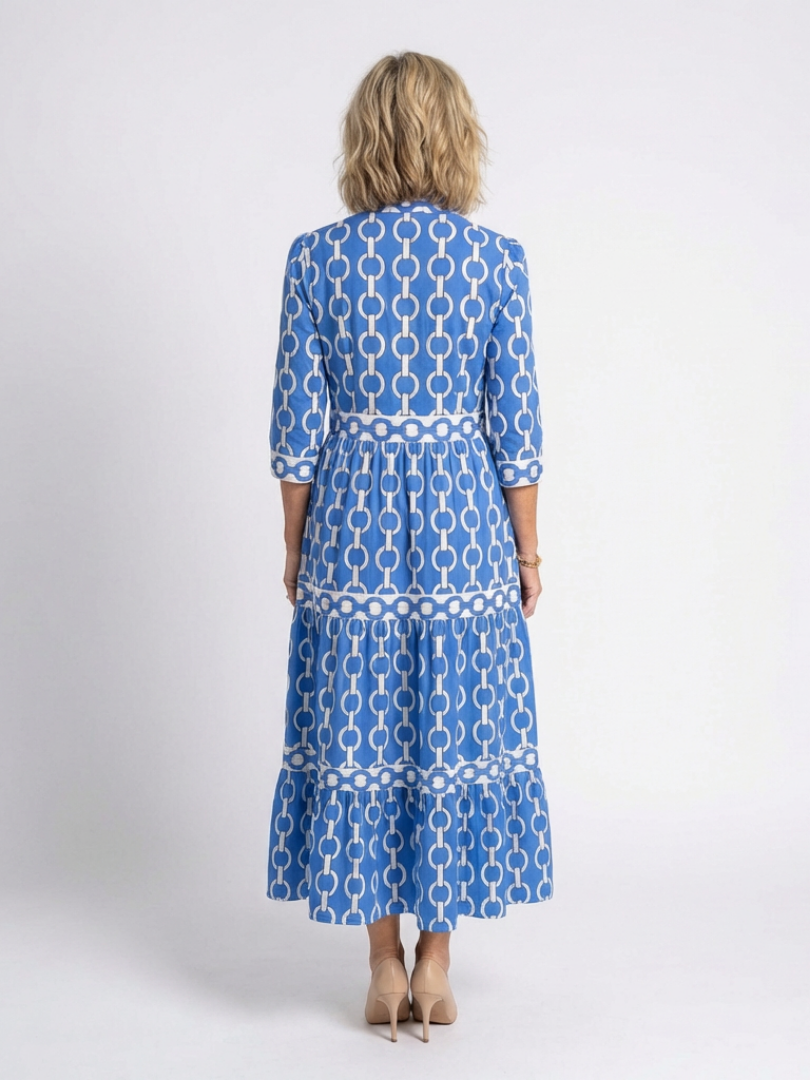 Paisley | Women's Chain Print Midi Dress 2