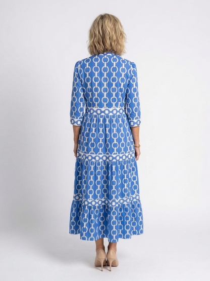 Paisley | Women's Chain Print Midi Dress 2