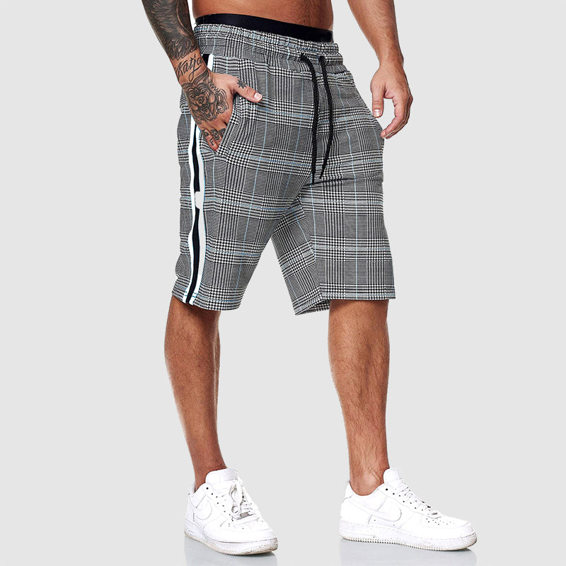 Parker | Relaxed Fit Plaid Drawstring Shorts 1
