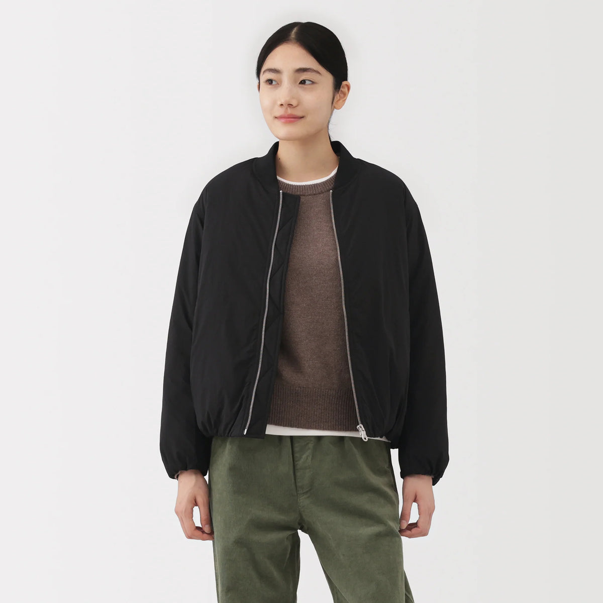 Pavia Black Puffer Jacket | Water Repellent, Recycled Polyester Winter Coat for Women 3