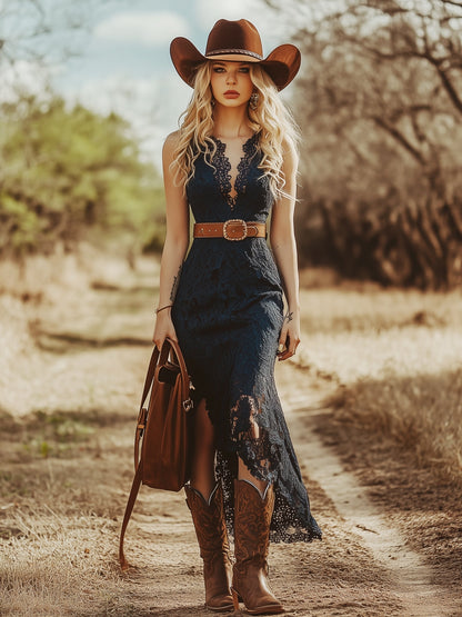 Pearl | V-Neck Sleeveless Midi Dress 2