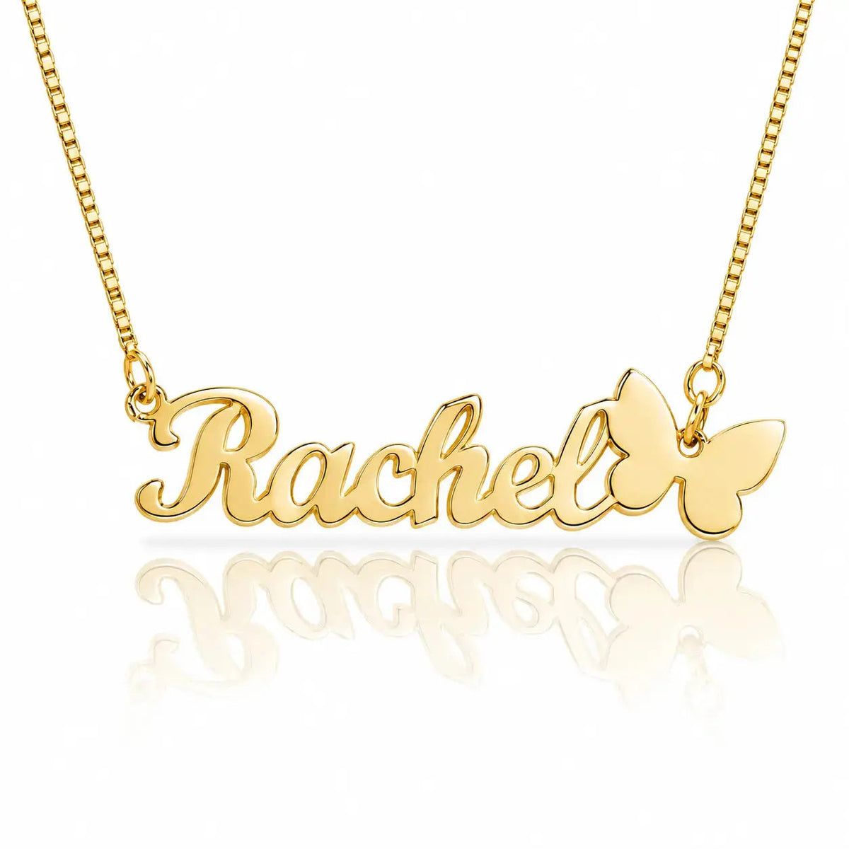 Personalized Butterfly Name Necklace in 925 Sterling Silver 0