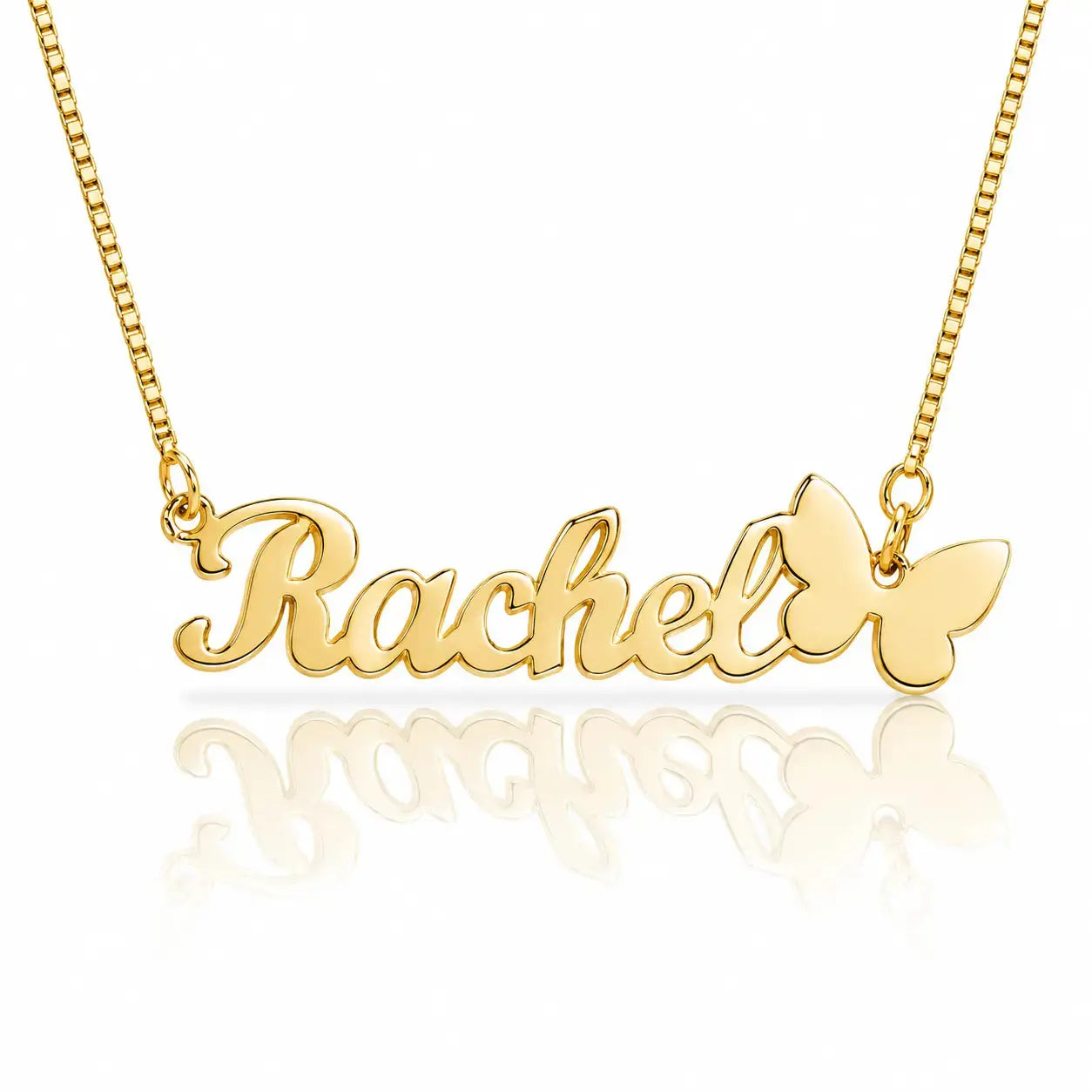 Personalized Butterfly Name Necklace in 925 Sterling Silver 0